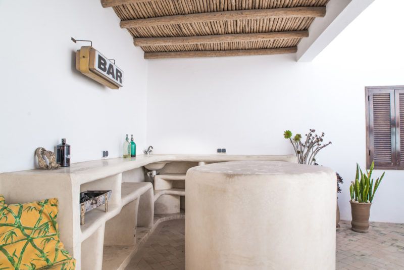 Outdoor kitchen at Five Columns Essaouira