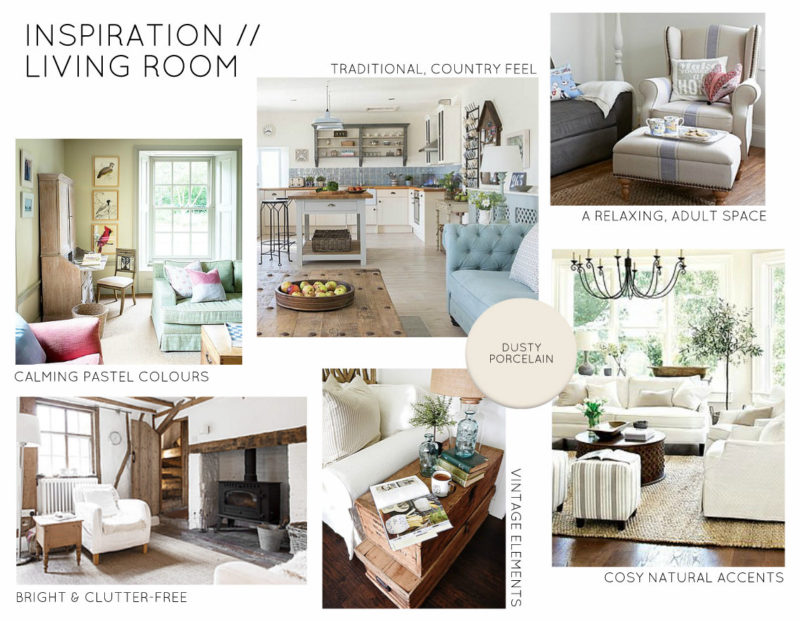 Inspiration Board Country Living Room
