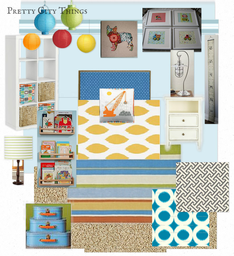 Big Boy Room Updated Design Board