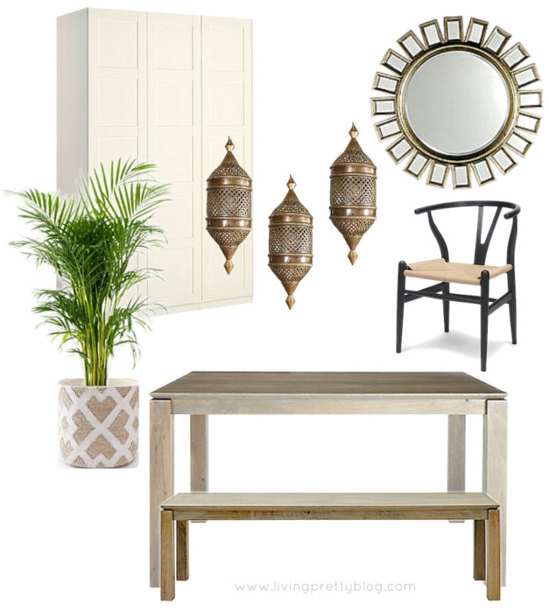 Mood Board - Neutral Modern Global Dining Room Design