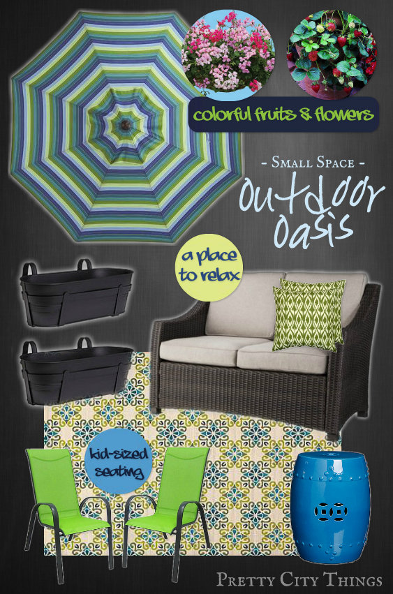 Mood Board - Small Space Balcony Patio Design
