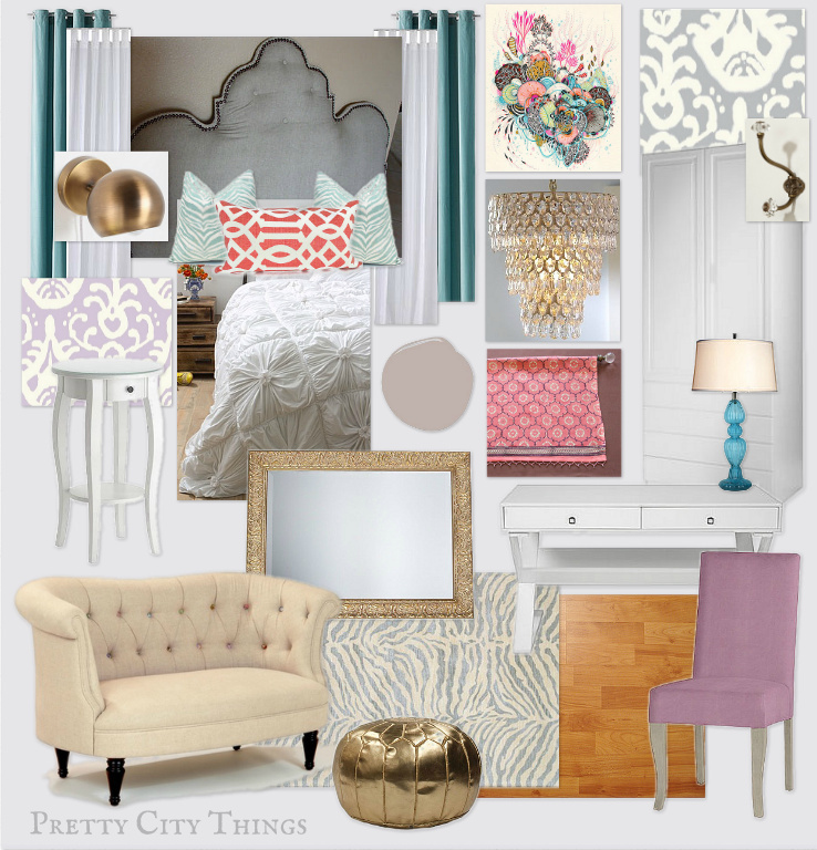 Mood Board - Morrocan Vintage Romance Bedroom Design