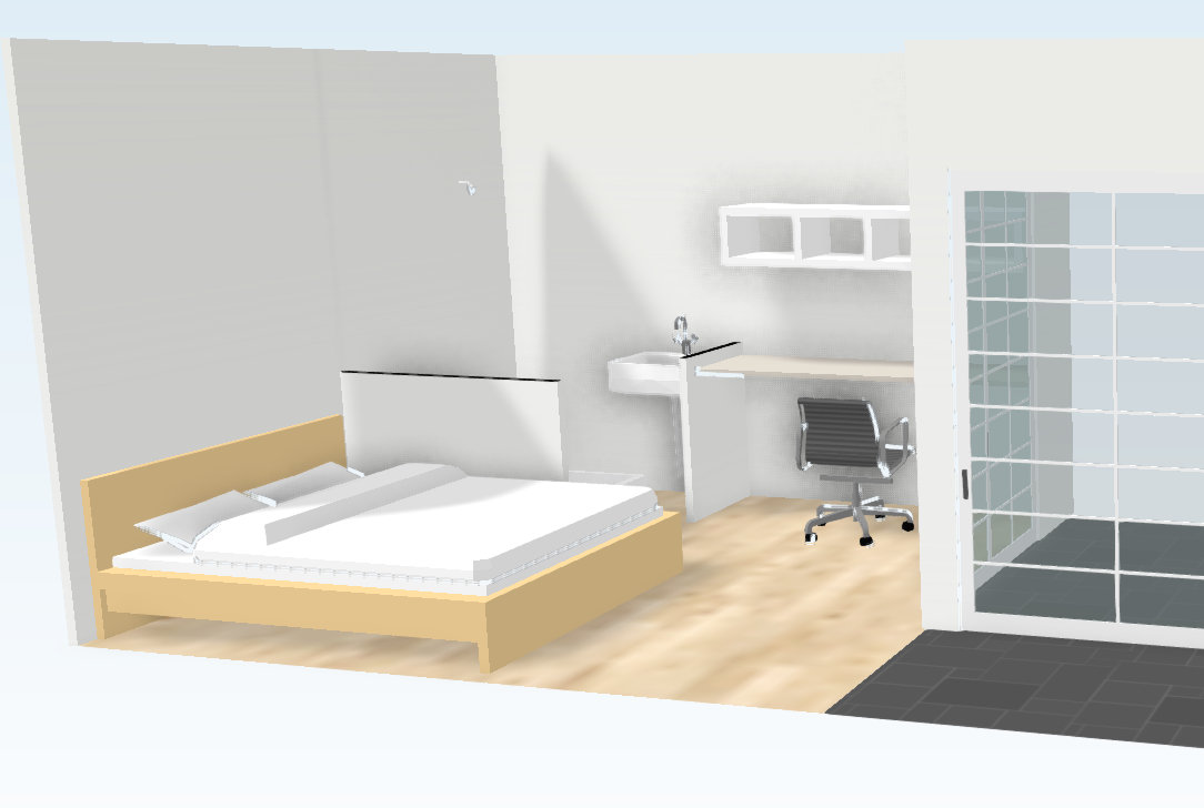 3D Rendering of Potential 1st Floor Extension Showing Bonus Room and Walk Way