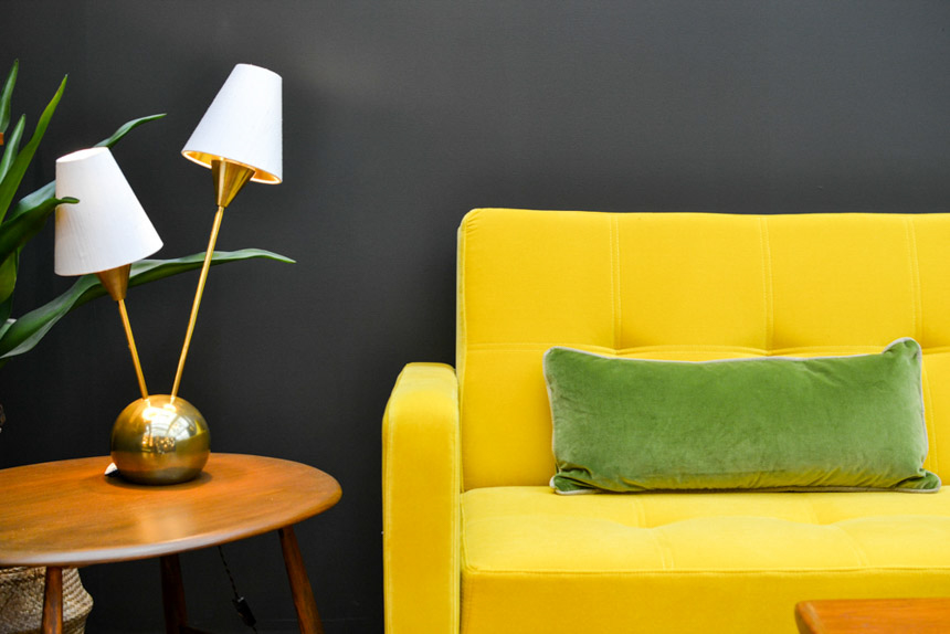2017 Interior Design Trends Home Decor Trend Report - Midcentury + Brass via Heathfield & Co