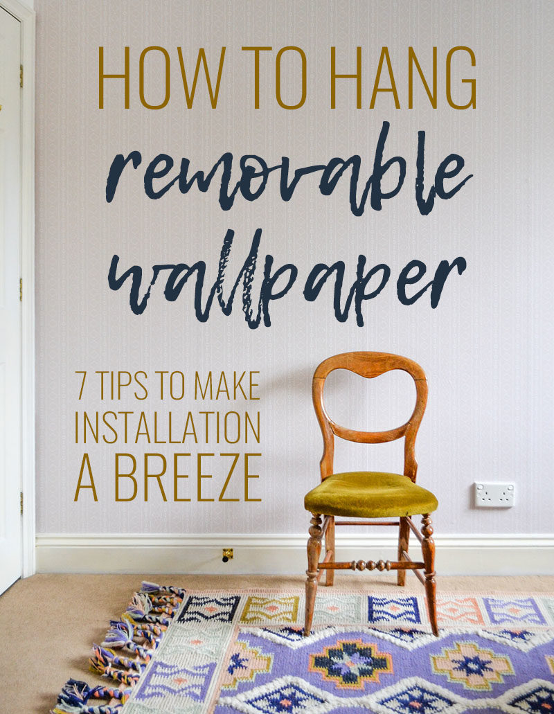 How to Hang Removable Wallpaper One Room Challenge Week 5 Global