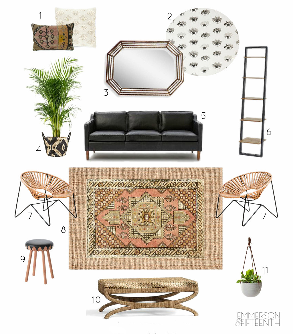 Mood Board | Masculine Neutral Living Room - Emmerson and Fifteenth