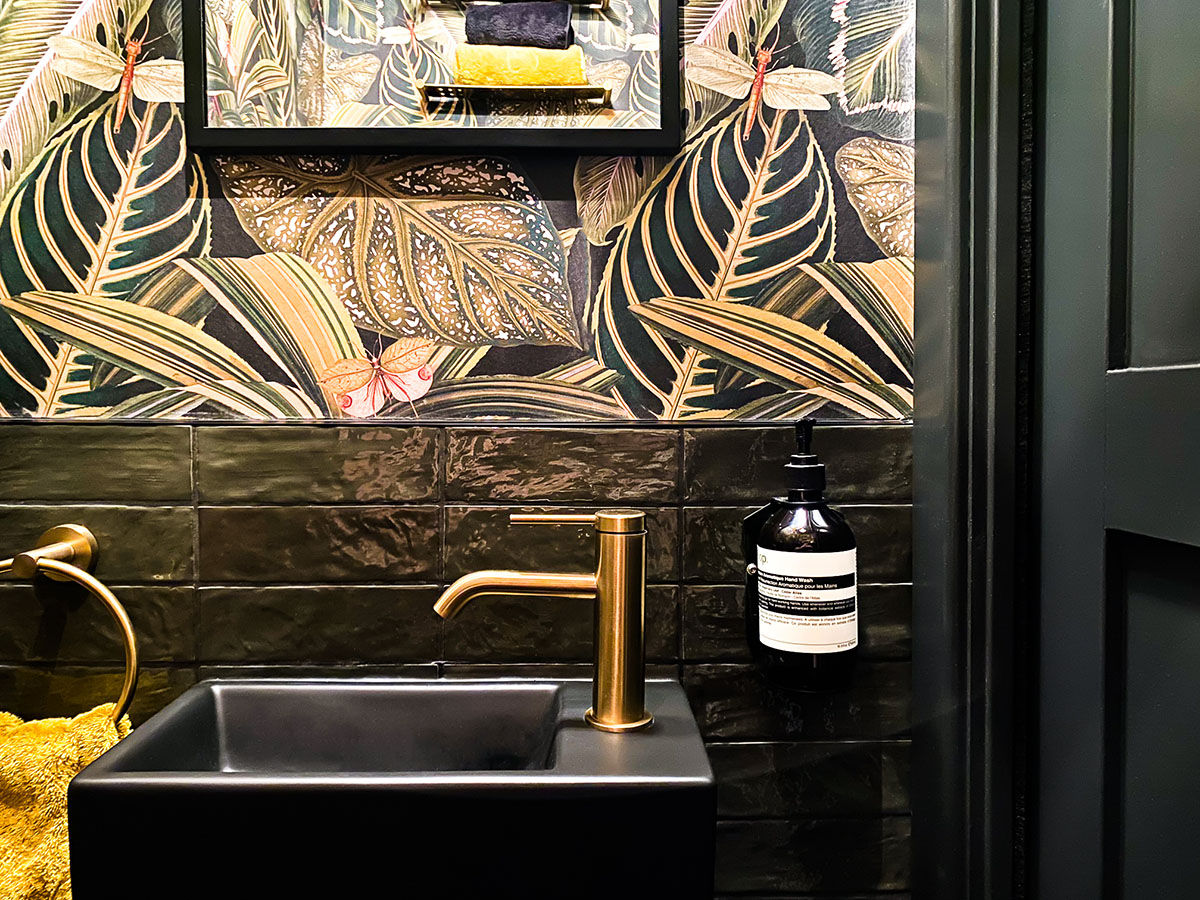 Alder Road Project | Guest Suite / Office & Botanical Half Bathroom ...