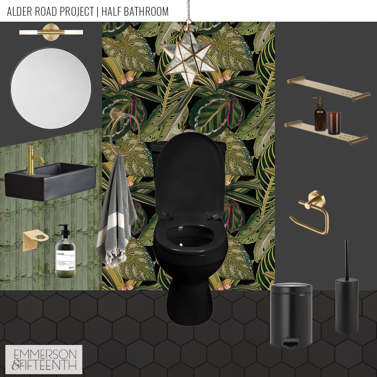 Alder Road Project | Guest Suite / Office & Botanical Half Bathroom ...